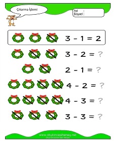 Çıkarma İşlemi Çalışma Sayfaları